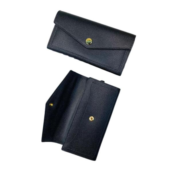 Billetera De Cuero Para Dama 88756 Negro