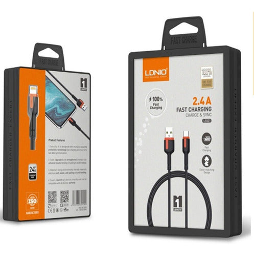 Cable Usb Tipo C LS531 Ldnio Negro