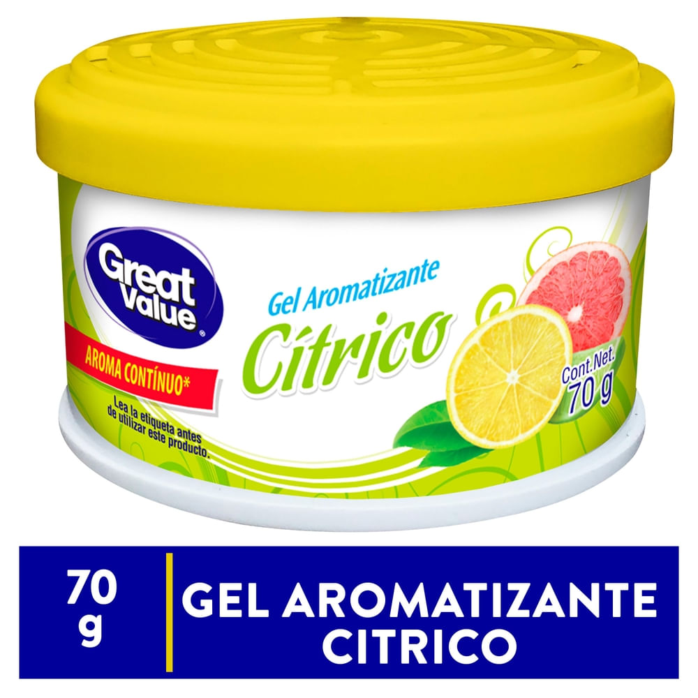 Aromatizante Great Value En Gel Aroma Cítrico - 70 G