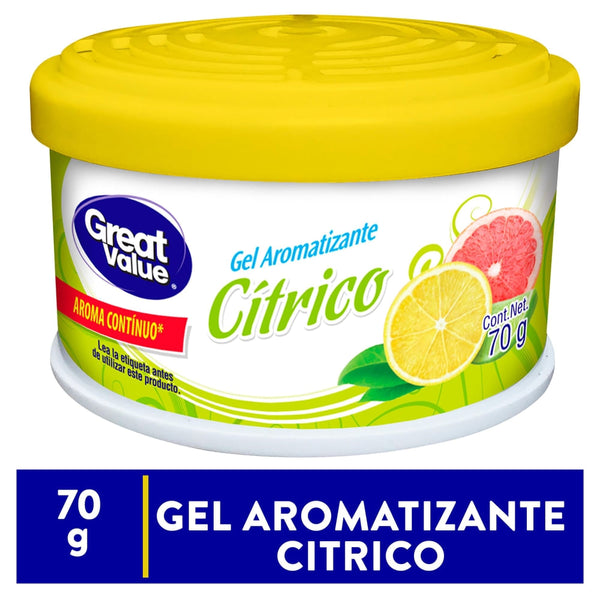 Aromatizante Great Value En Gel Aroma Cítrico - 70 G