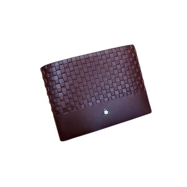Billetera Marca Para Caballero Mont Blanc Modelo 9166 Cafe