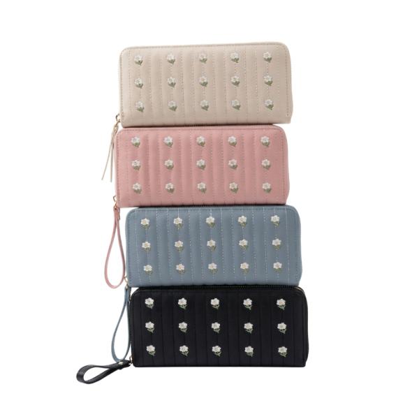 Billetera Para Dama Modelo C079-122 Celeste