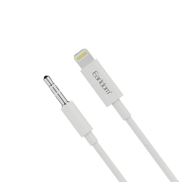 Cables Auxiliar 3.5 Mm A Lightining Iphone 1M 100 Cm Et-Aux29 Earldom Blanco