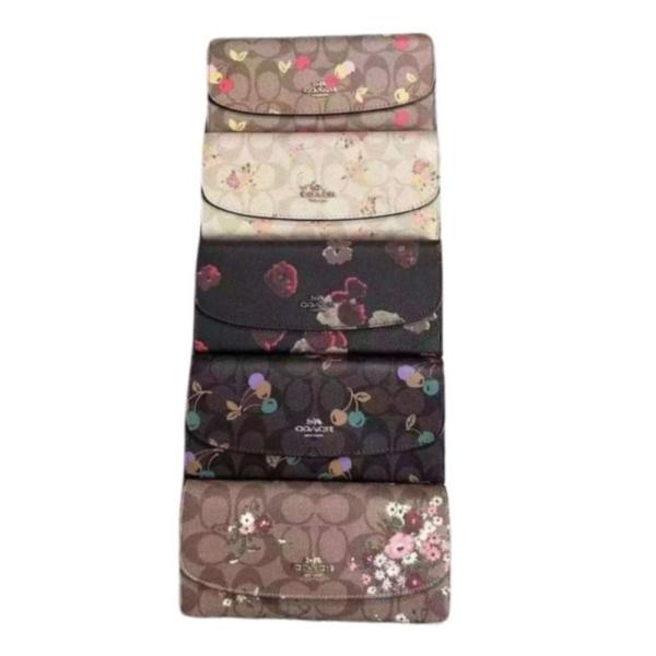 Billetera Para Dama Coach Cafe/ Flores