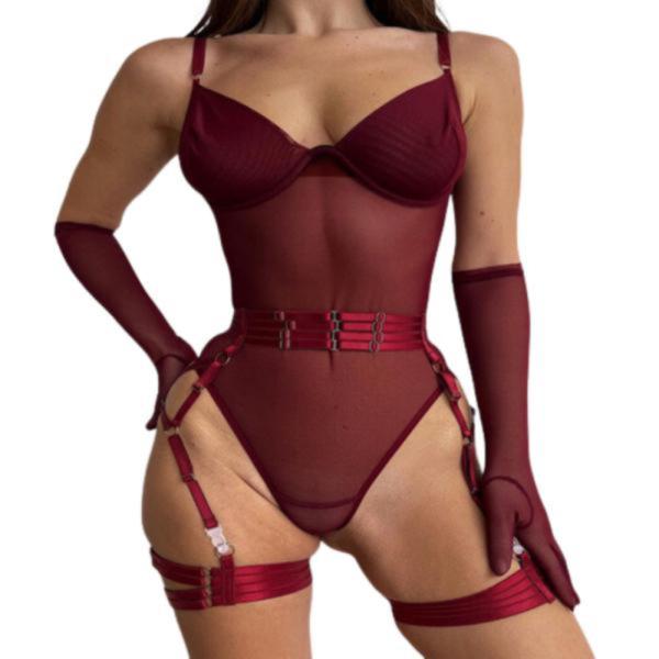 Body Lenceria Yummy Modelo Ymyy310227 Vino L