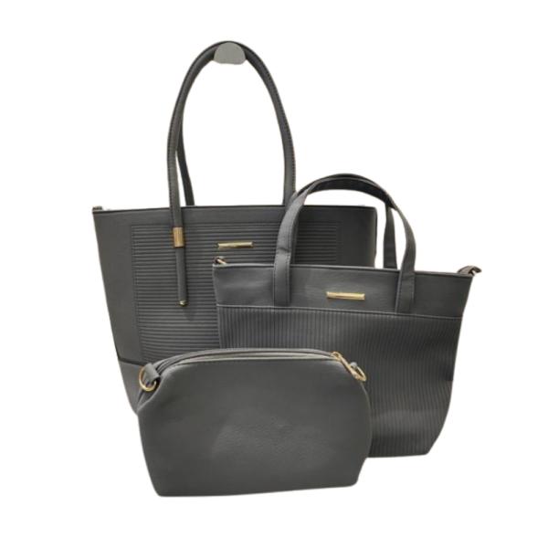 Bolso 3 En 1 Para Dama 0052 Gris