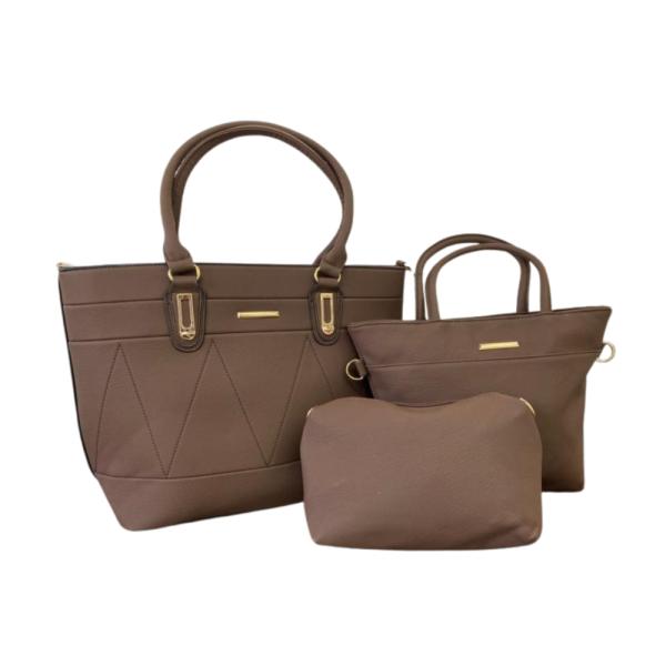 Bolso 3 En 1 Para Dama 0086 Cafe