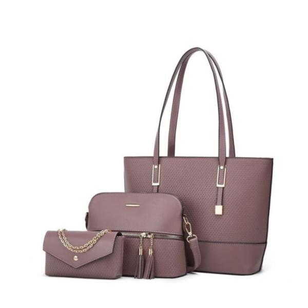 Bolso 3 En 1 Para Dama 22313 Morado