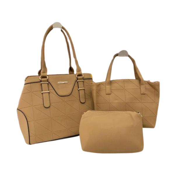 Bolso 3 En 1 Para Dama 6121 Beige
