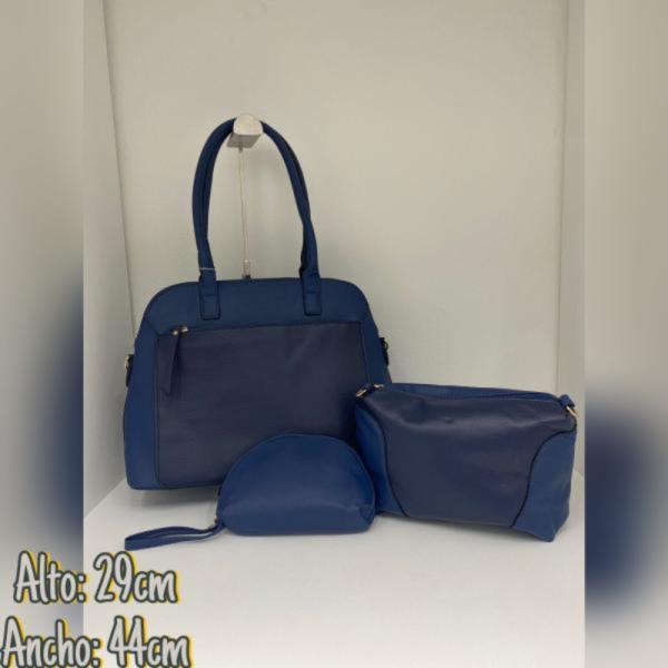 Bolso 3 En 1 Para Dama 85403 Azul