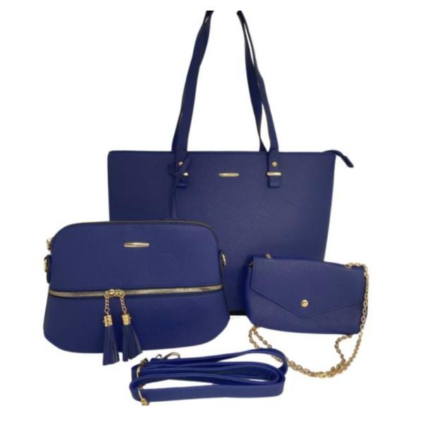 Bolso 3 En 1 Para Dama F2004-1 Azul
