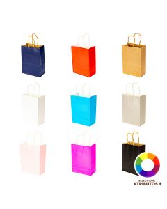 Bolsa Papel Lisa, 15x8x21 Cm