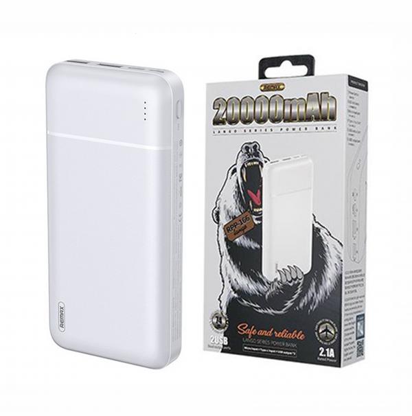 Bateria De Emergencia RPP-166 20.000MAH Serie Lango Remax Blanca