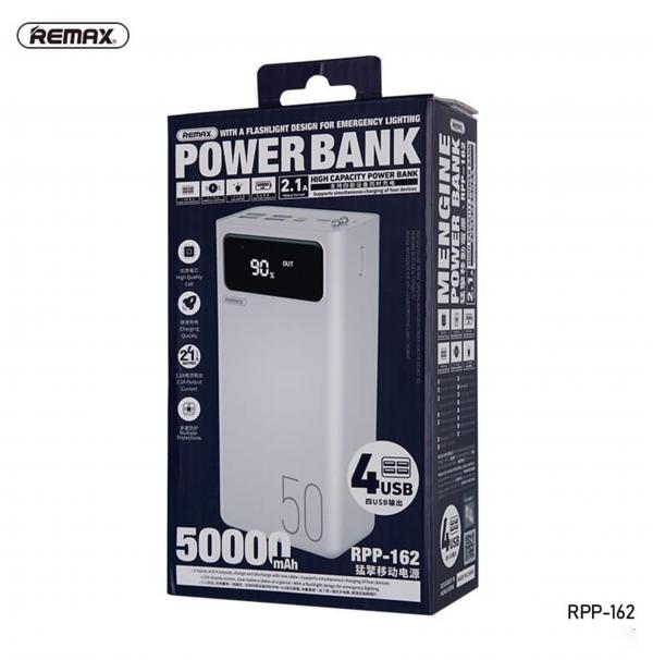 BATERIA DE EMERGENCIA RPP-162 50.000MAH SERIE LANGO REMAX BLANCA