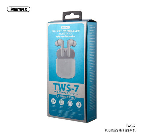 AUDIFONOS MANOS LIBRES BLUETOOTH TWS-7 REMAX BLANCO