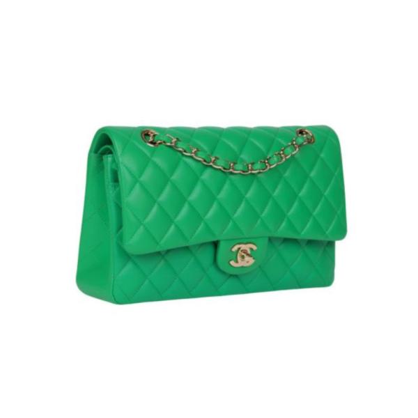 Bolso De Mano Chanel Modelo Xdd925 Verde