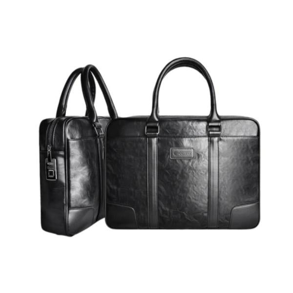 Bolso De Mano Ejecutivo Con Cierre Huella Modelo 14096 Coteci Negro