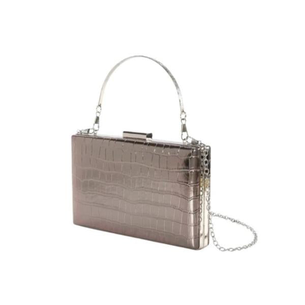 Bolso De Mano Zb253-2 Gris