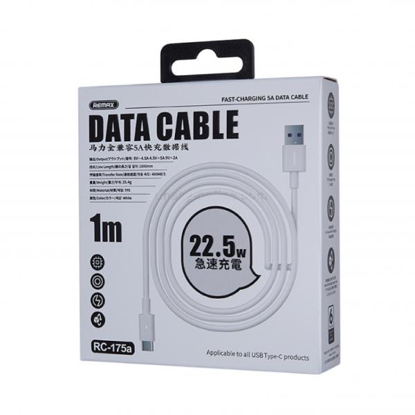 Cable Usb Tipo C RC-175A Serie Chaining Remax Blanco