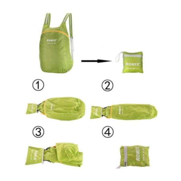 Bolso Empacable Espalda 14L Modelo Rh30 Verde