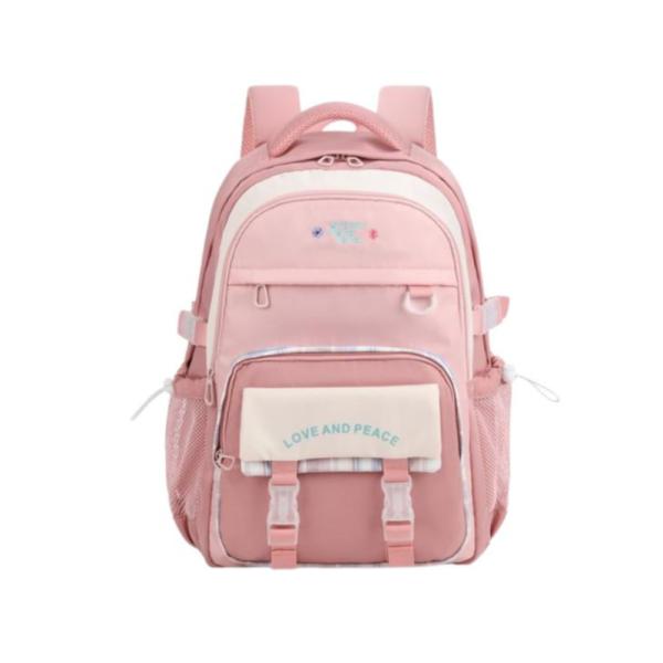 Bolso Escolar Modelo Bn2005 Aoking Rosado
