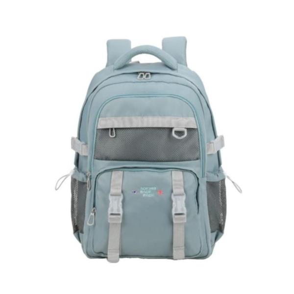Bolso Escolar  Modelo Bn2008 Aoking Celeste