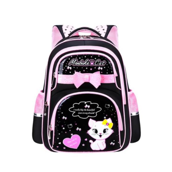 Bolso Escolar Con Diseño Modelo 1108 Negro