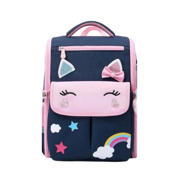 Bolso Escolar Con Diseño Modelo 1299 Azul