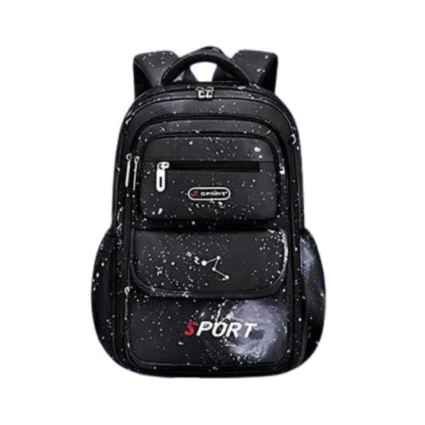 Bolso Escolar Con Diseño Modelo 2072 Negro