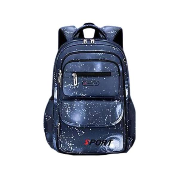Bolso Escolar Con Diseño Modelo 2072 Gris