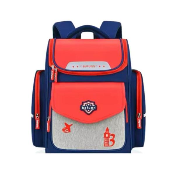 Bolso Escolar Con Diseño Modelo 3066 Rojo