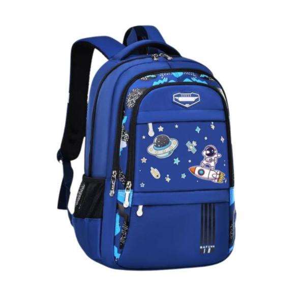 Bolso Escolar Con Diseño Modelo 3122 Azul