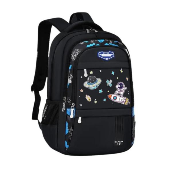 Bolso Escolar Con Diseño Modelo 3122 Negro
