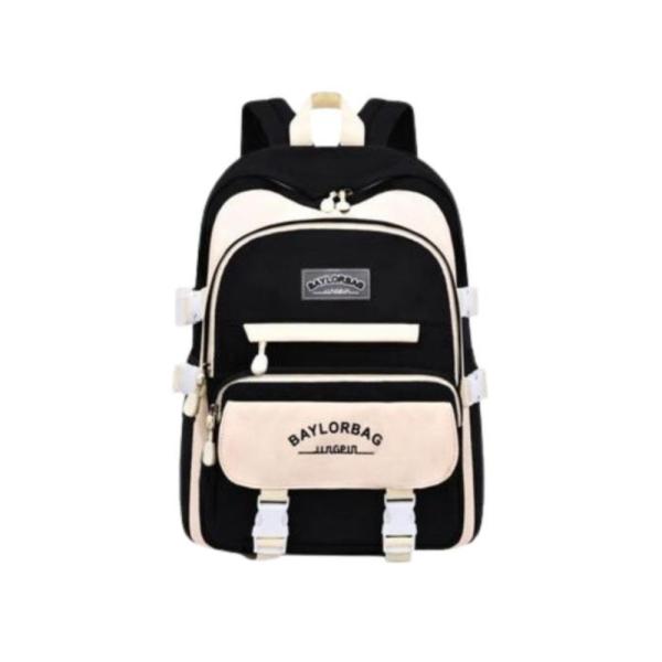 Bolso Escolar Con Diseño Modelo 3178 Negro