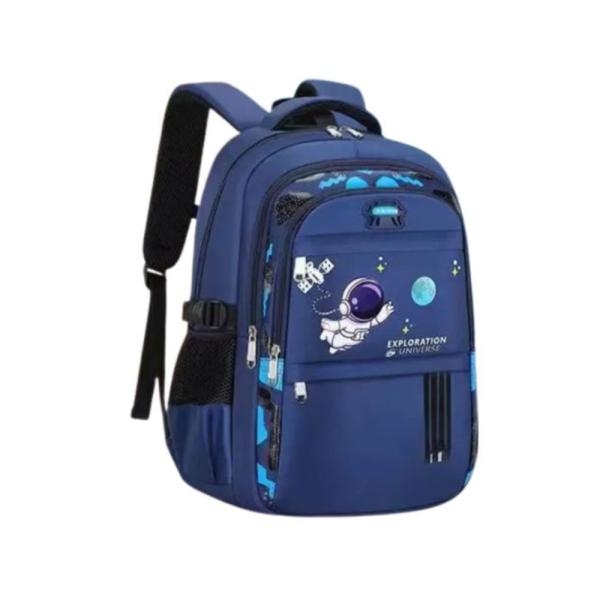 Bolso Escolar Con Diseño Modelo 3366 Azul