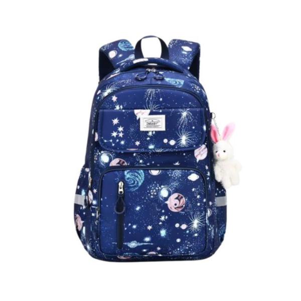 Bolso Escolar Con Diseño Modelo 5128 Azul