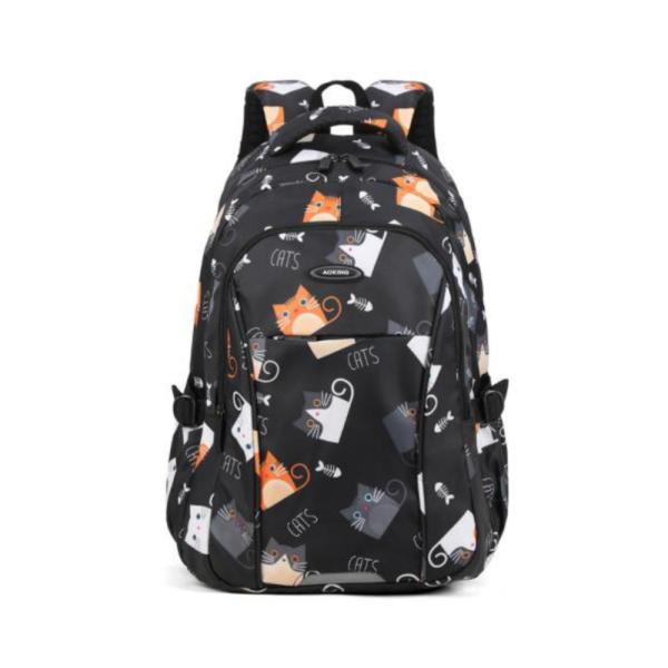 Bolso Espaldacon Diseño Modelo Gn62070-A Aoking Negro/Gato