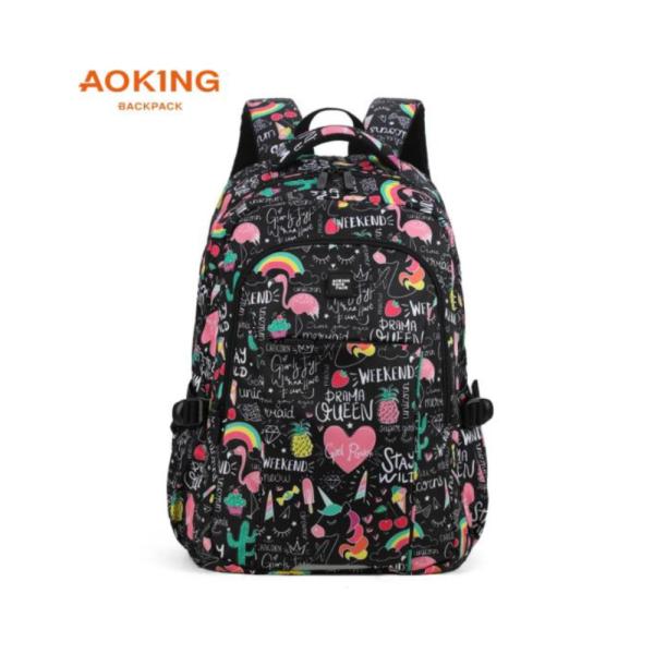 Bolso Espaldacon Diseño  Modelo Xn2035 Aoking Paleta De Piña/Xn2035-10
