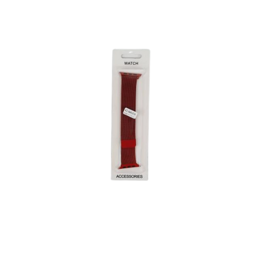 Bandas Para Reloj Inteligente Smart Watch Milan Band Magnetica 42-44 Mm Color Rojo-6604