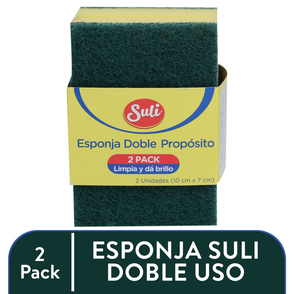 Esponja Suli Doble Uso - 2 Unidades