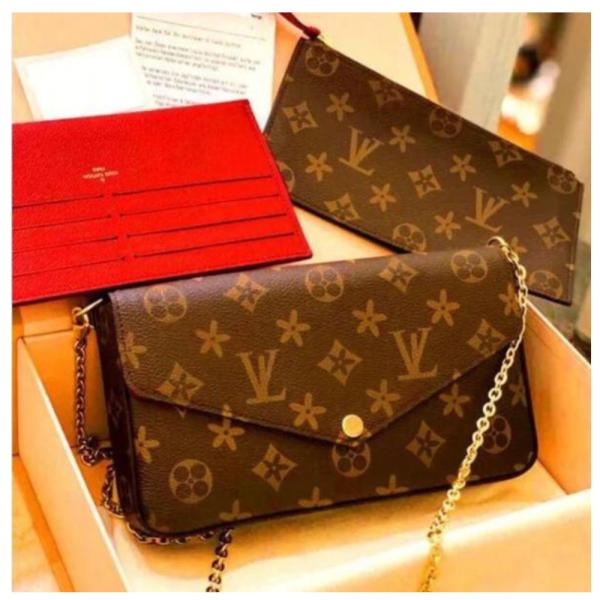 Bolso Hombro Louis Vuitton Modelo 3846 Cafe