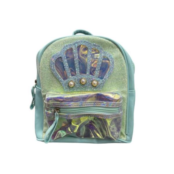 Bolso Infantil  Con Diseño Concha Mar Modelo 8226V1-783 Celeste
