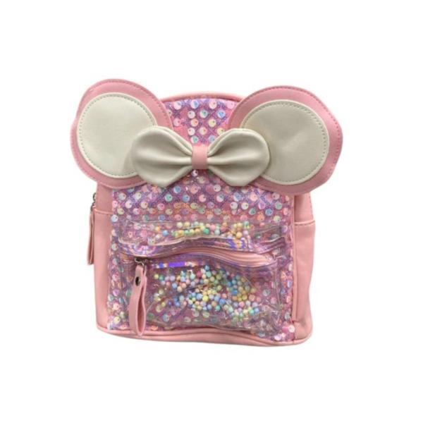 Bolso Infantil  Con Diseño Orejitas Modelo 8226-785B Rosado