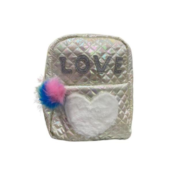 Bolso Infantil  Diseño Love Modelo 8379D1-763 Blanco