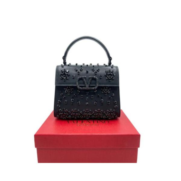 Bolso Mano  Diseño Vsling Valentino Garavani Negro