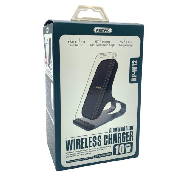 HOLDER CARGADOR INALAMBRICO RP-W12 REMAX NEGRO