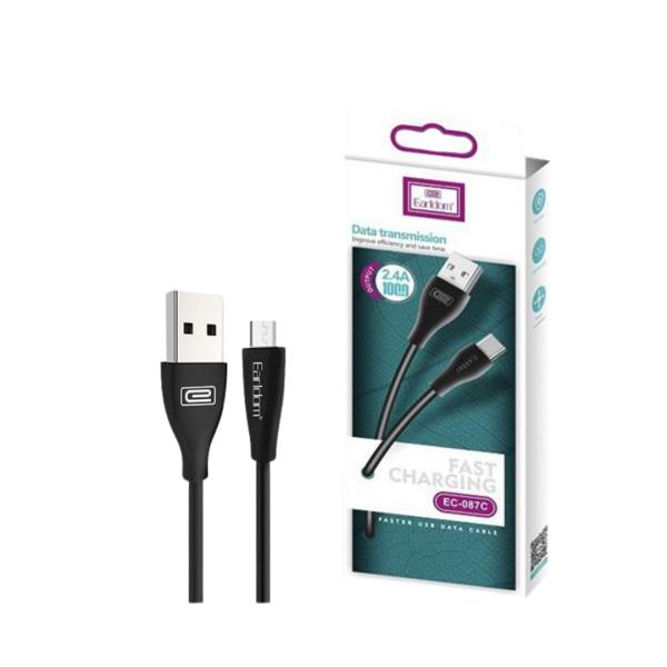 Cables Usb Micro V8  Ec-087M Earldom Negro