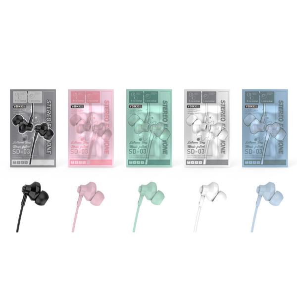 AUDIFONOS MANOS LIBRES YOOKIE SD-03 VERDE