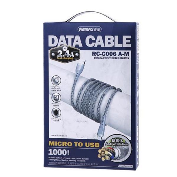 Cable Usb Micro B RC-006M Plateado