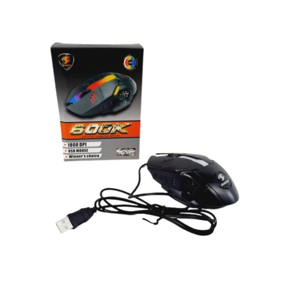 Mouse Para Computadora Con Cable 600K